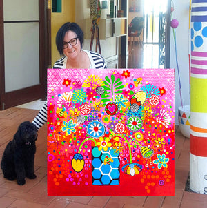 Canvas Wall Art - Still Life with Bees