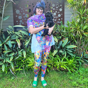 Liquid Sunset Leggings + Scarf Bundle