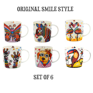 Smile Style Mugs (set of 6)