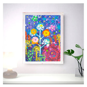 Original Painting - Blooming Beauty Violet
