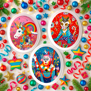 Rainbow Unicorn Plate
