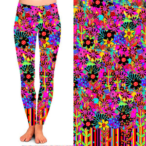 Wildflower Whirl Leggings + Scarf Bundle
