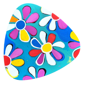 Flower Power Art Table - Hand Painted