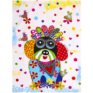 Kaleidoscope Dog Tea Towel