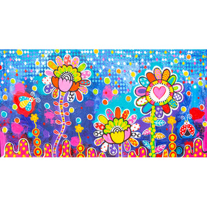 Original Painting - True Blue Blooms