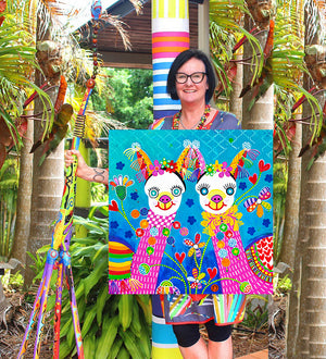 Original Painting - LLively and LLovely LLama