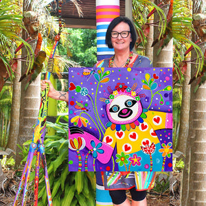 Original Painting - Slow Walker -  Sloth