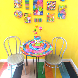 Tangiers Art Table - Hand painted