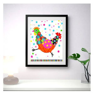 Wall Art Framed Print - Chicken Run
