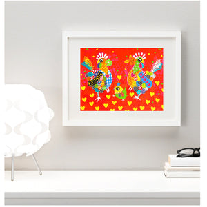 Wall Art Framed Print - Chicken Dance