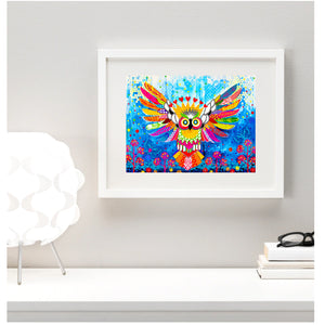 Wall Art Framed Print - Hedwig - Owl