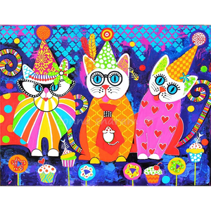 Wall Art Framed Print - Cupcakes - Cats