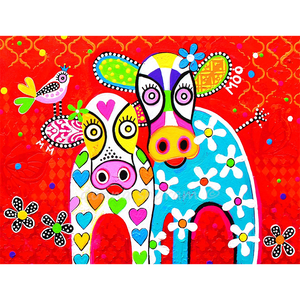 Wall Art Framed Print - Happy Moo Day - Cow