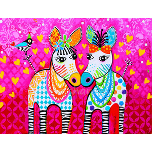 Wall Art Framed Print - Zig Zag Zebras