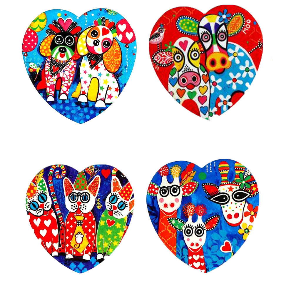 Love Heart Coasters (set of 4)