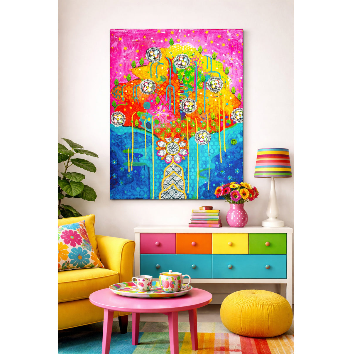 Original Painting - Temple Earth