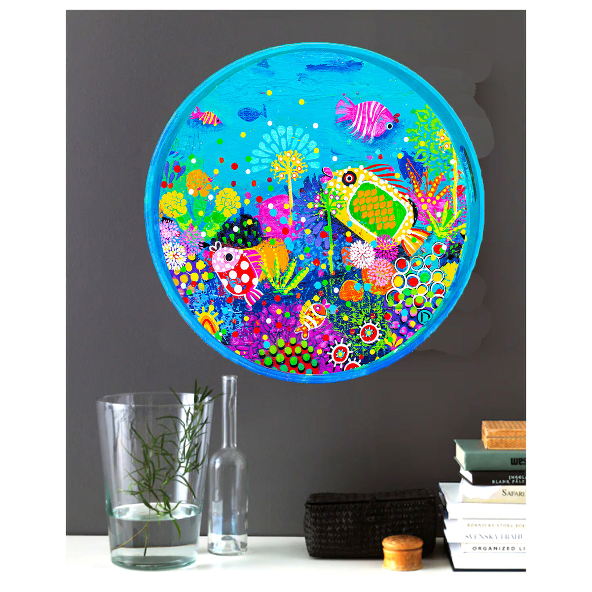 Original Painting - The Painted Fish Tray