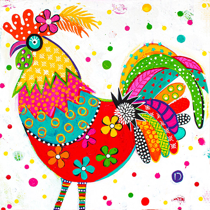 Original Painting - Rock and Roll Rooster