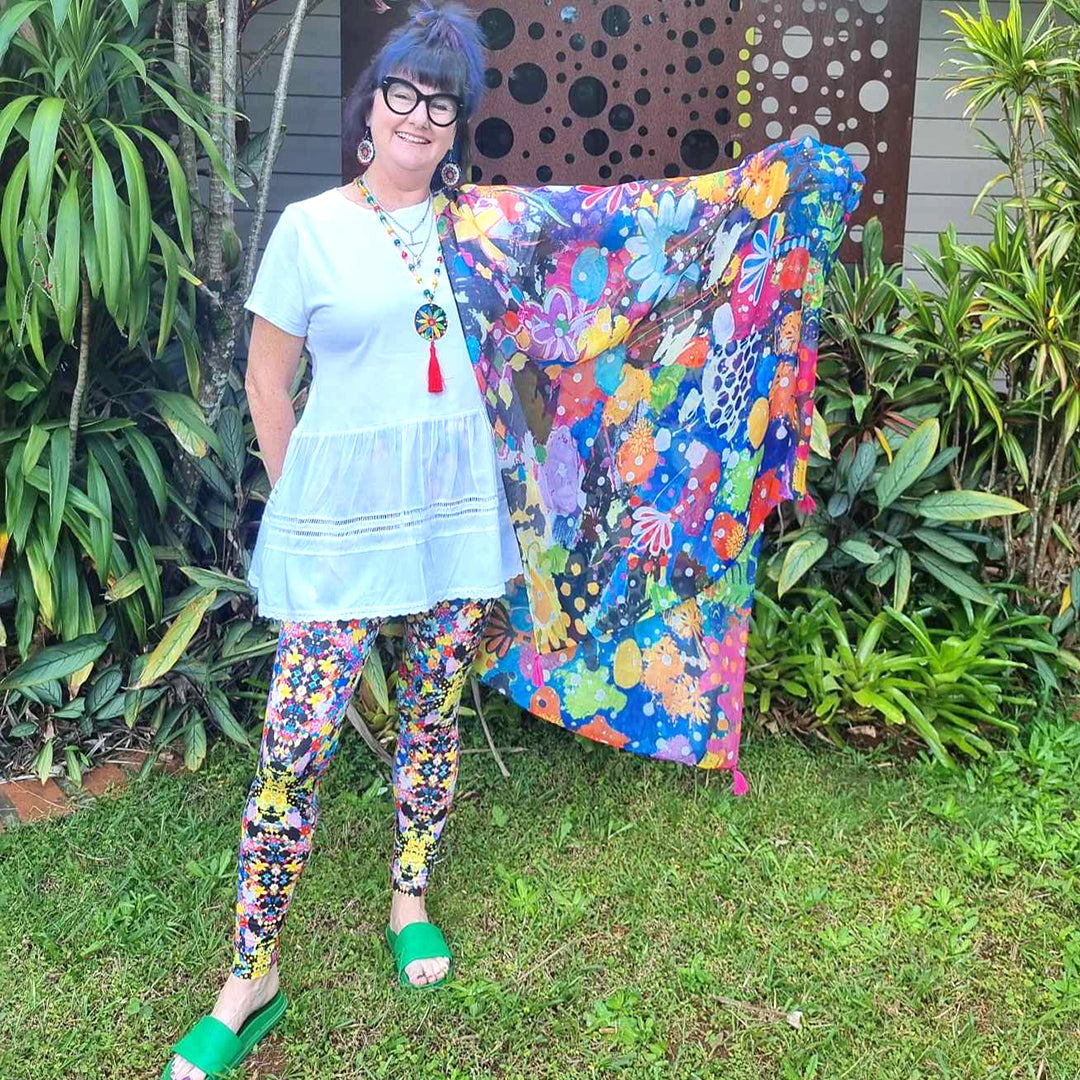 Calm Oasis Leggings + Scarf Bundle