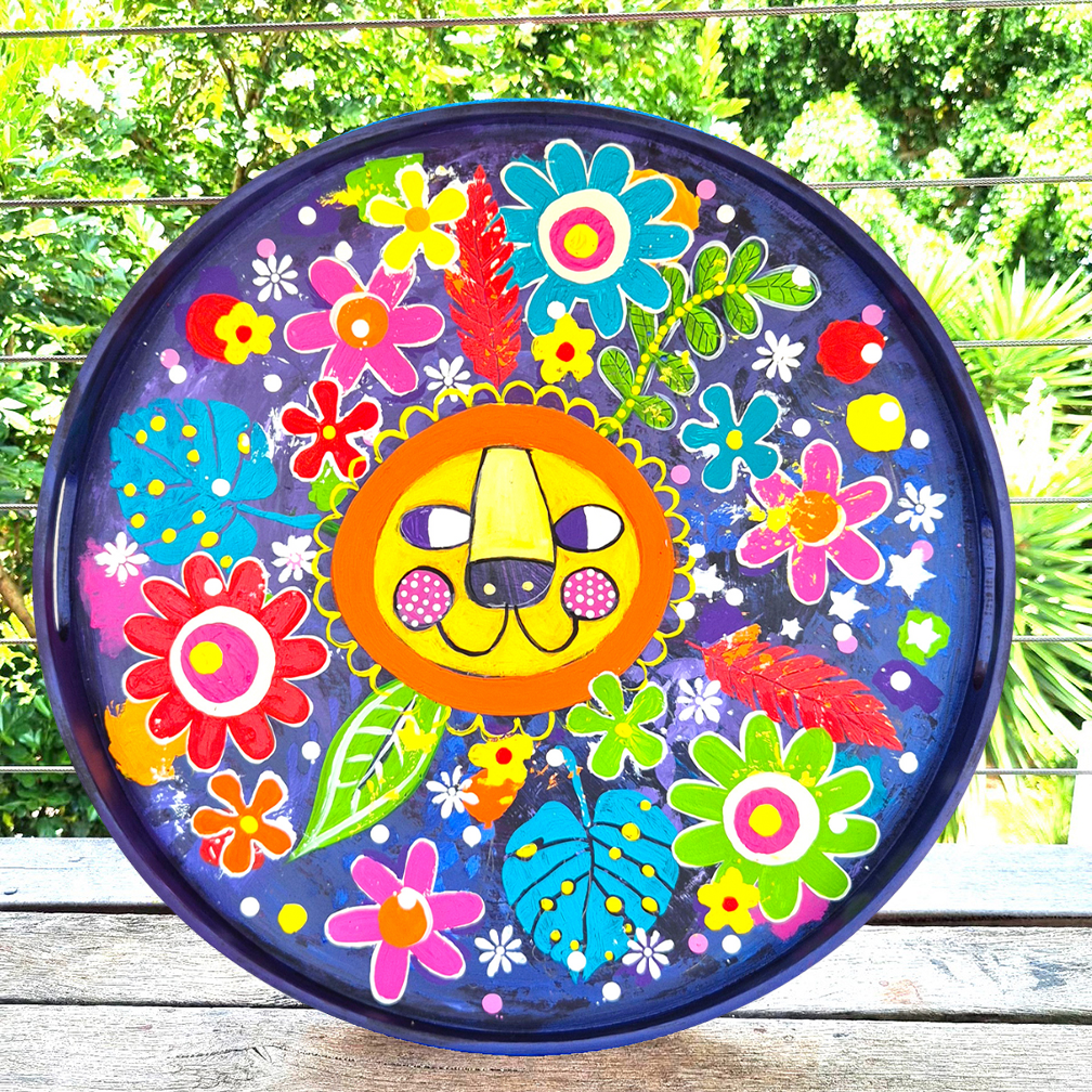 'Wildflower Lion' Tray