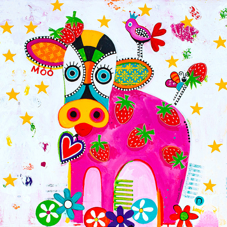 Canvas Wall Art  - Strawberry Milk