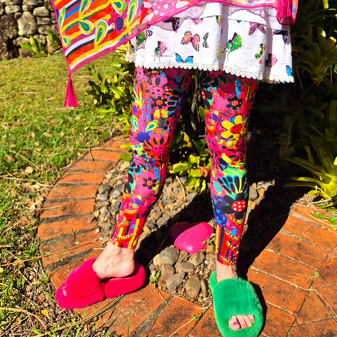 Wildflower Whirl Leggings + Scarf Bundle