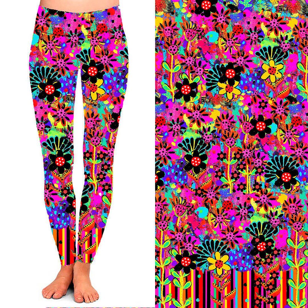 Wildflower Whirl Leggings + Scarf Bundle