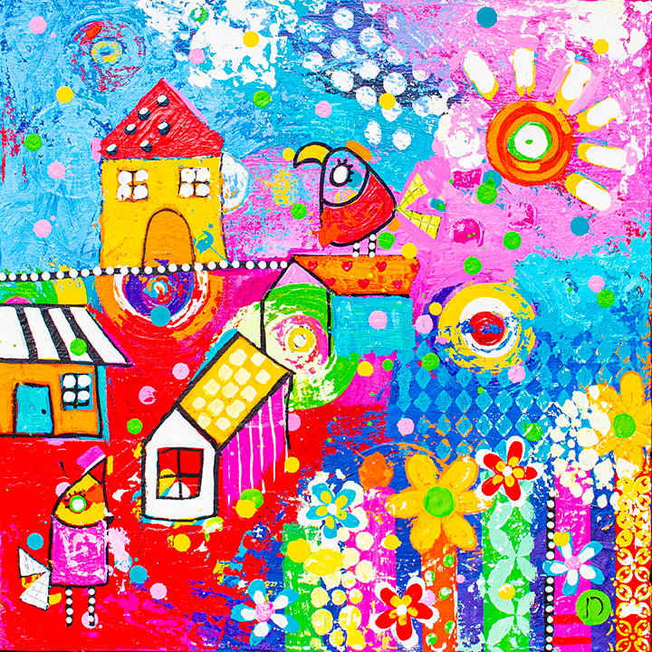 Original Painting - Little World of Joy
