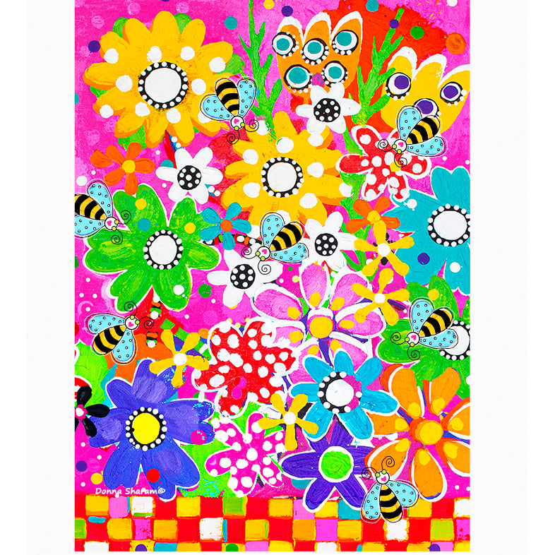 Busy Bees Tea Towel