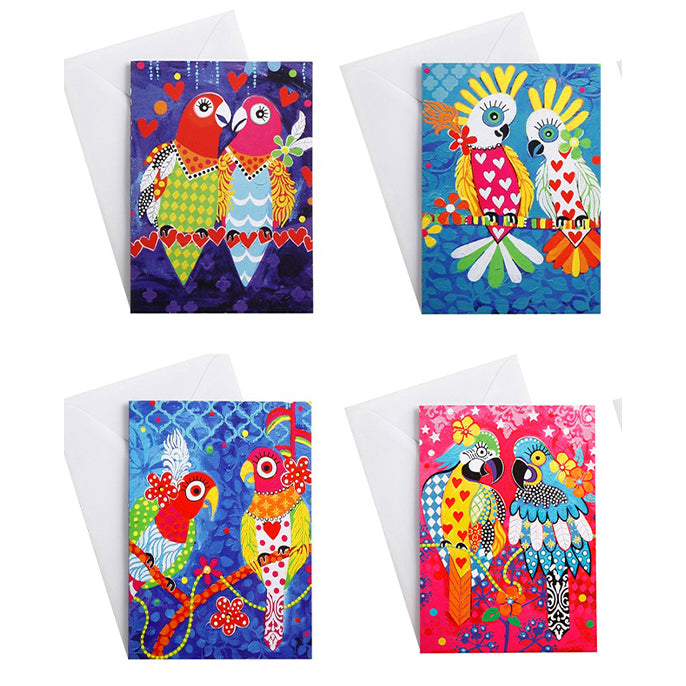 4 Bird Greeting Cards
