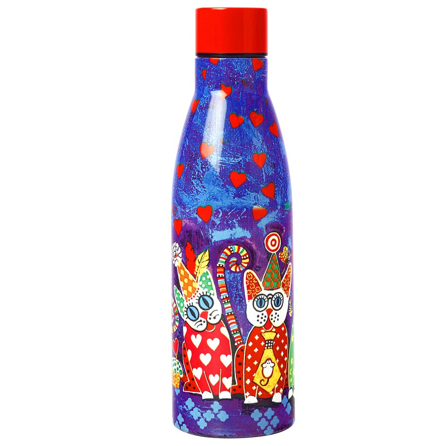 Love Hearts Cat Drink Bottle