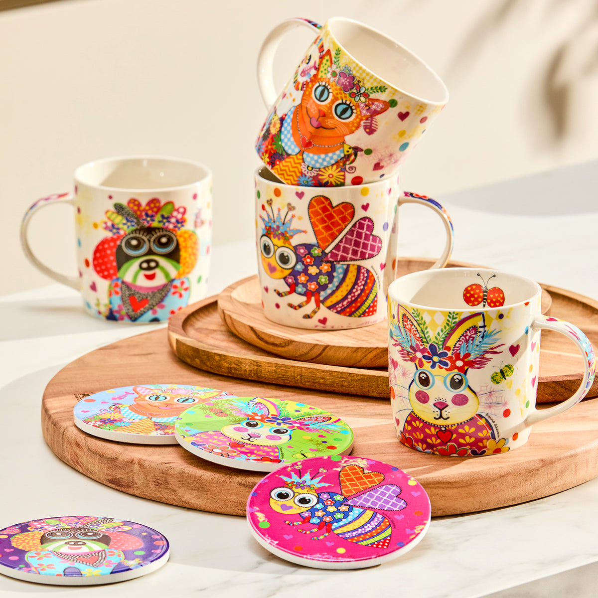 Kaleidoscope Mugs (set of 4)