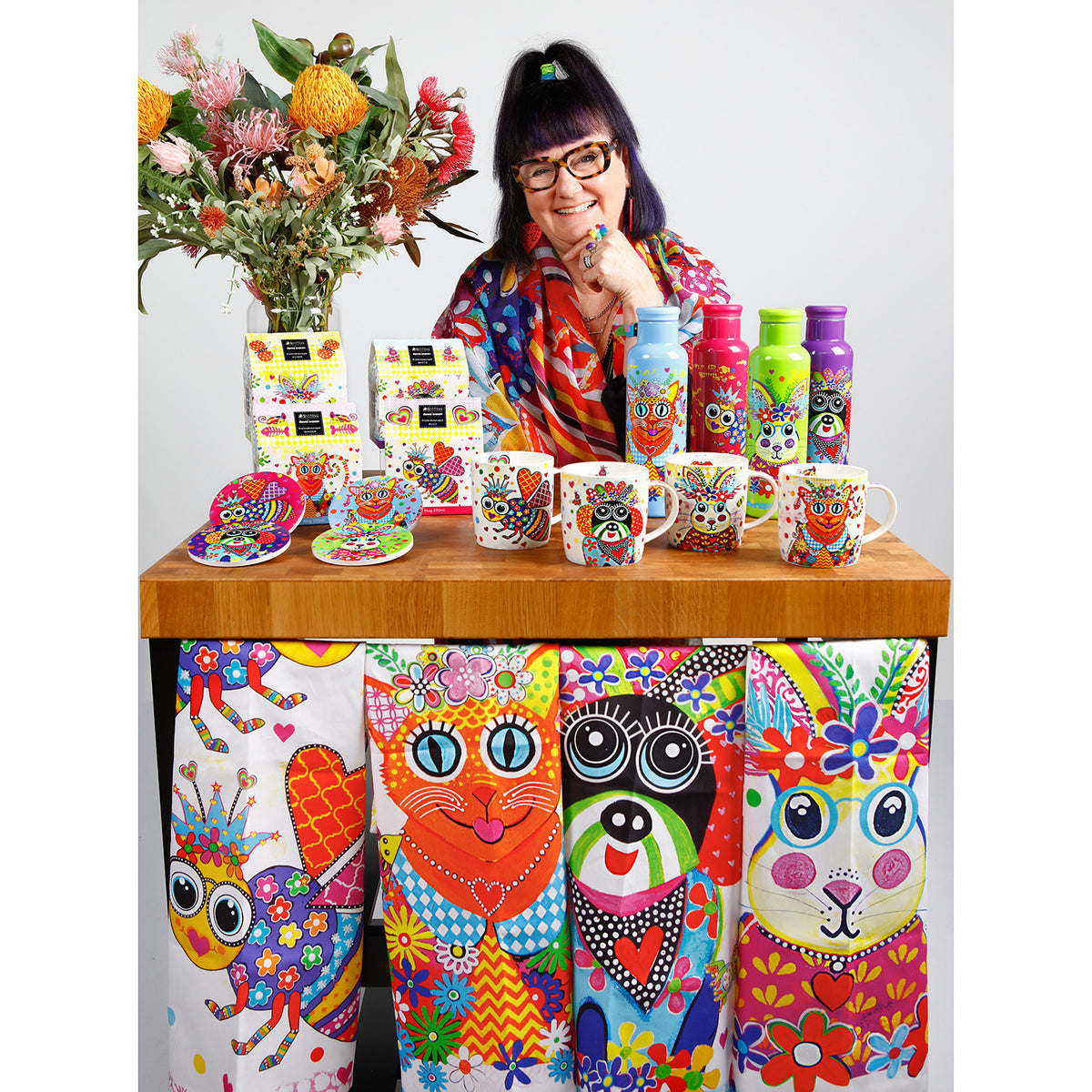 Kaleidoscope Dog Drink Bottle