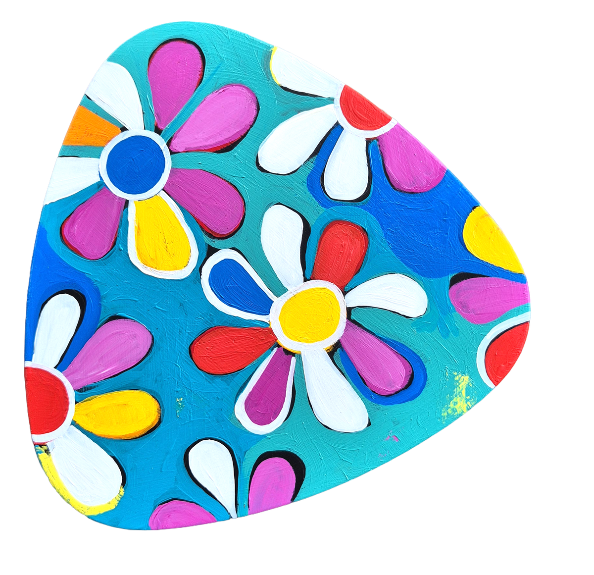 Flower Power Art Table - Hand Painted