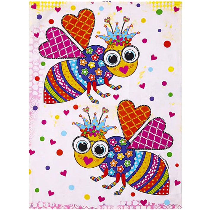 Kaleidoscope Bee Tea Towel