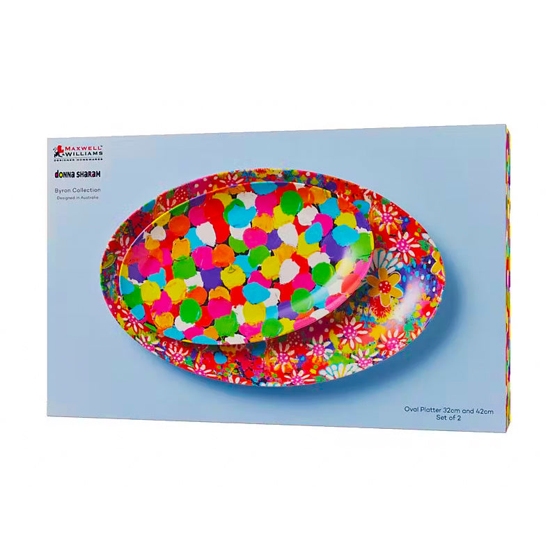 Oval Platter Assorted Set of 2 Gift Boxed