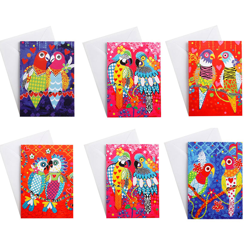 6 Bird Greeting Cards