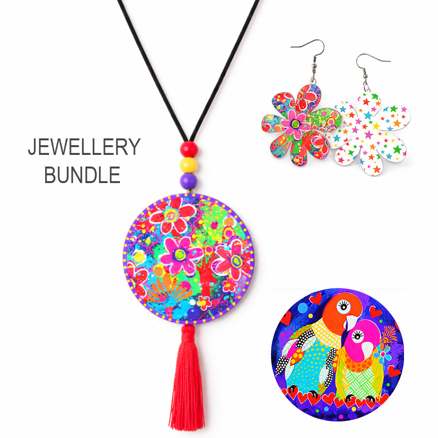 Periwinkle Flower Jewellery Bundle