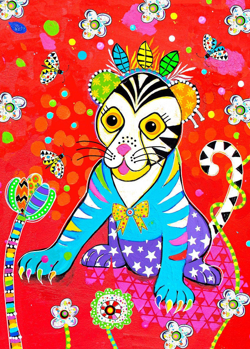 Wall Art Framed Print - Tiggy - Tiger Cub