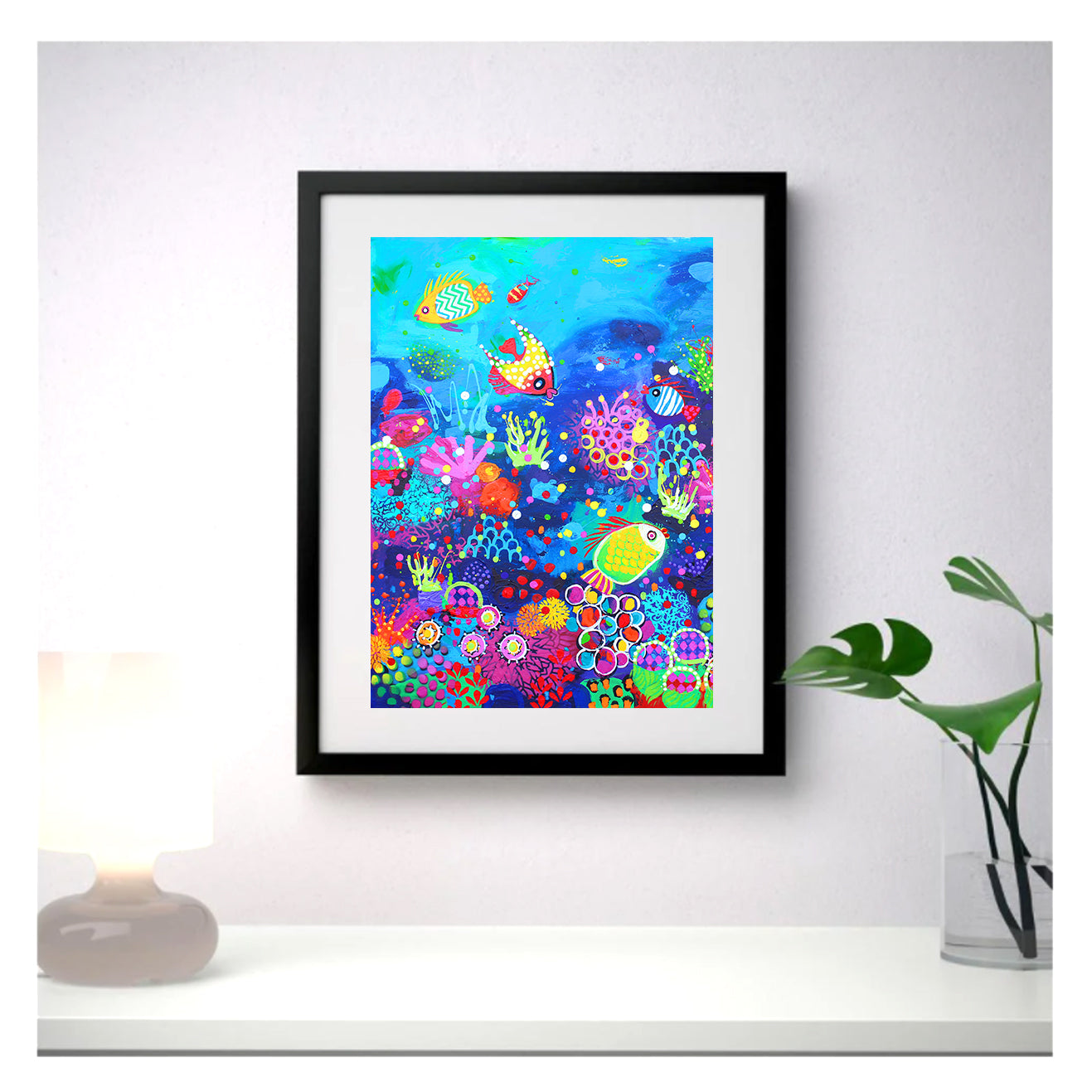 Wall Art Framed Print - Fish Bowl