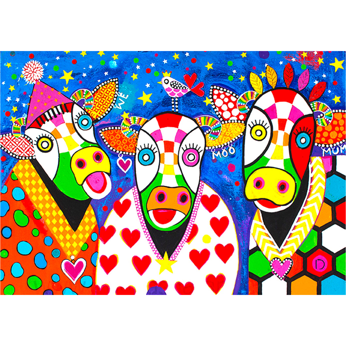 Wall Art Framed Print - Betsy's Boys - Cows