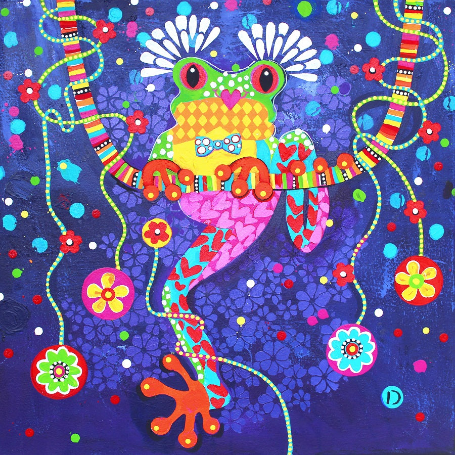 Original Painting - Banjo - Green Tree Frog