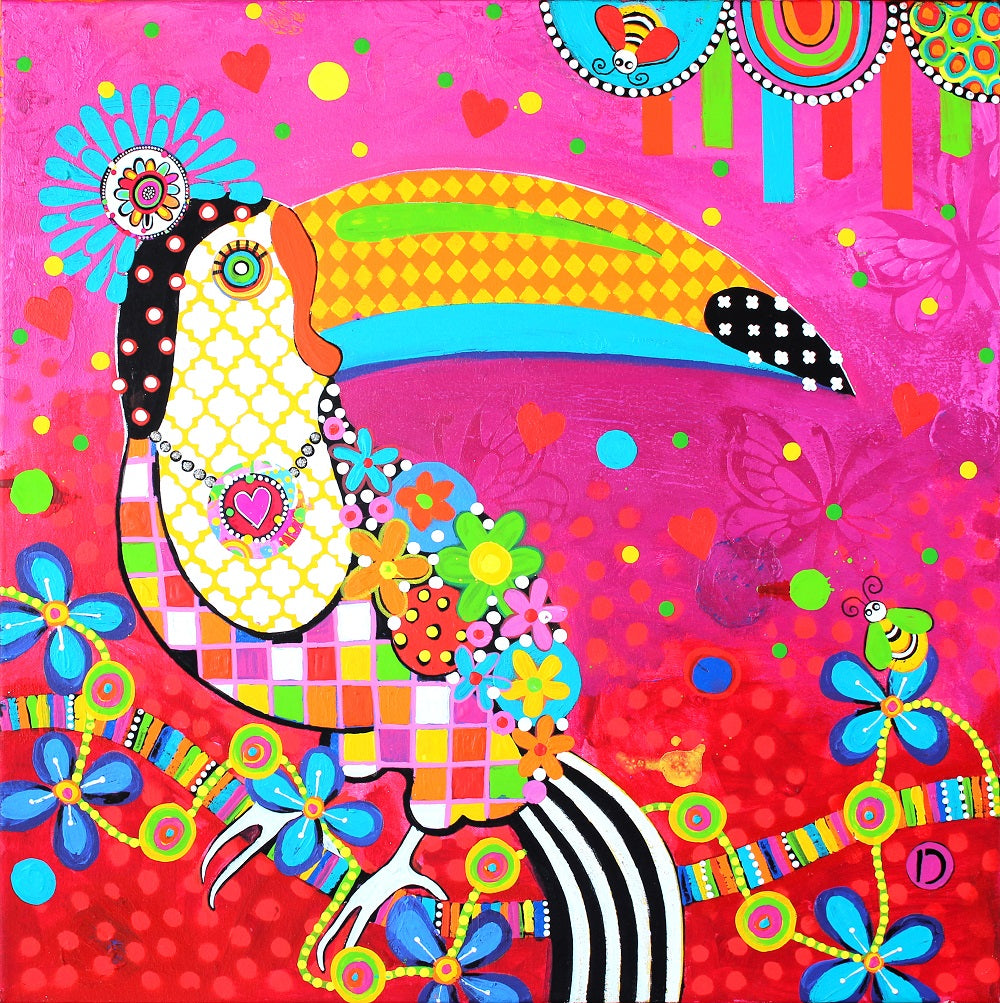 Canvas Wall Art - Cha Cha Cha - Toucan