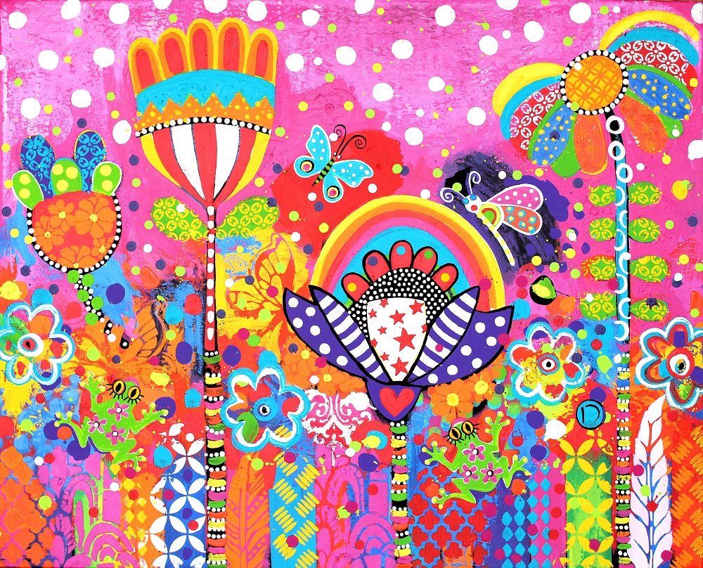 Original Painting - Florals on Parade