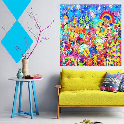 Original Painting - Floral Carpet