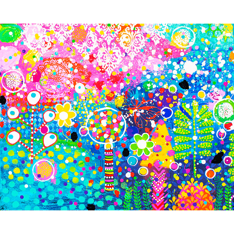 Original Painting - Lollipop Blooms