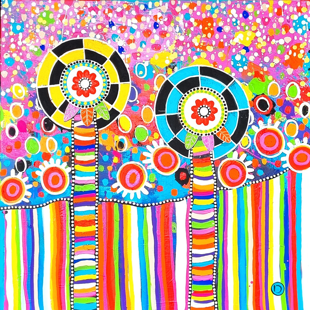 Original Painting - Downloading The Sun