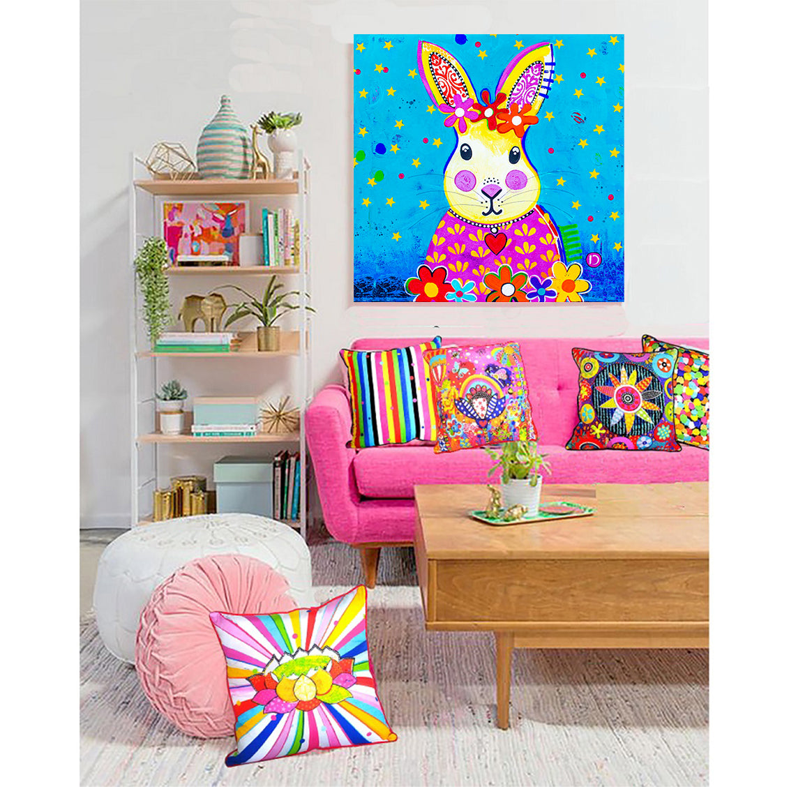 Canvas Wall Art - Witty Rabbit
