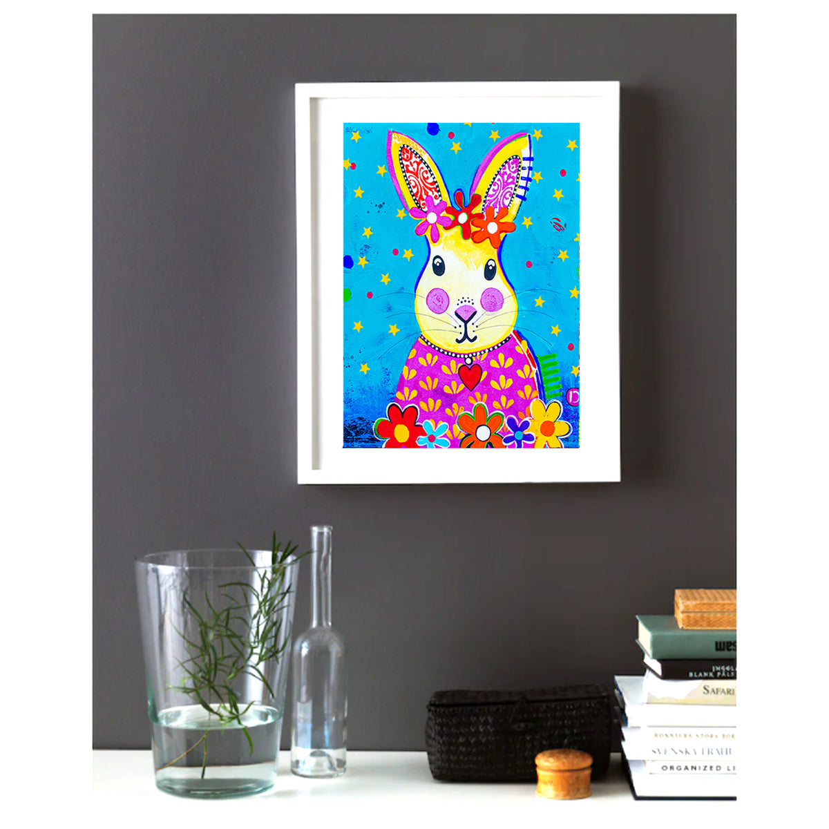 Wall Art Framed Print - Witty Rabbit