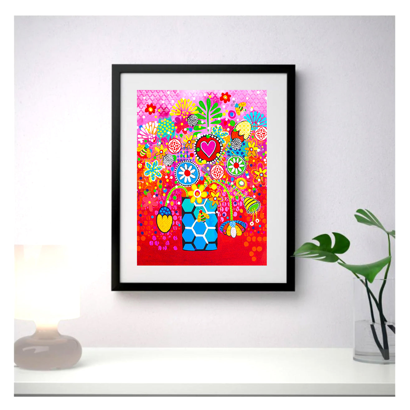 Wall Art Framed Print - Still Life With Bees